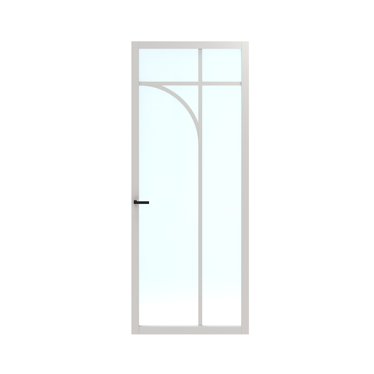 Binnendeur Skantrae SSL 14611 Blank Glas Wit Gelakt